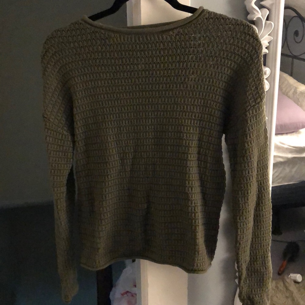 Hunter green knit sweater